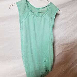 Sleeveless Mint Green Performance Tank Top